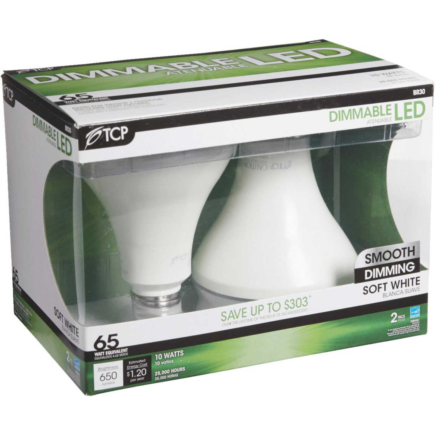 9W BR30 27K 2PK BULB Image 4