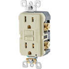 Leviton SmartlockPro Self-Test 15A Ivory Residential Grade 5-15R Slim GFCI Duplex Outlet (3-Pack) Image 8