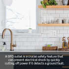 Leviton SmartlockPro Self-Test 15A White Residential Grade 5-15R Slim GFCI Duplex Outlet (3-Pack) Image 3