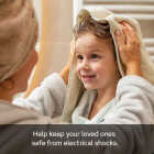 Leviton SmartlockPro Self-Test 15A White Residential Grade Tamper Resistant 5-15R Slim GFCI Duplex Outlet Image 2