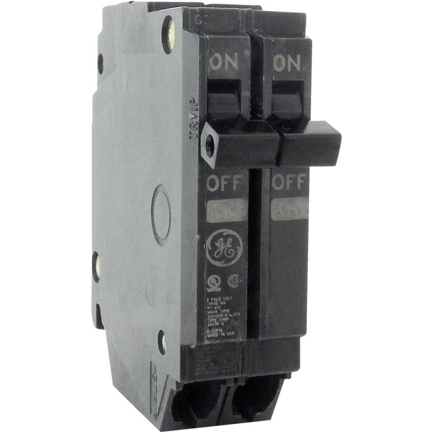 GE THQP 15A Double-Pole Standard Trip Circuit Breaker Image 1