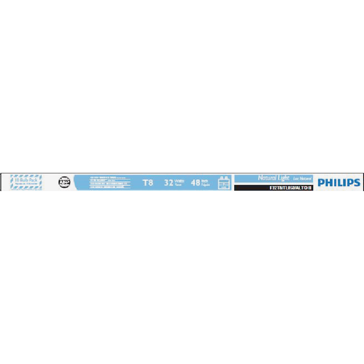Philips ALTO 32W 48 In. Daylight T8 Medium Bi-Pin Fluorescent Tube Light Bulb (10-Pack) Image 2