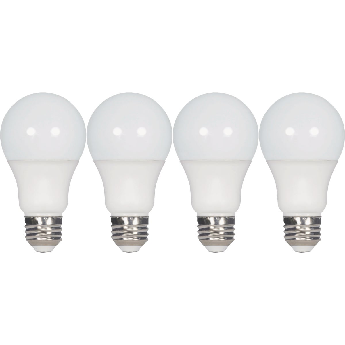 Satco 60W Equivalent Natural Light A19 Medium LED Light Bulb (4-Pack) Image 4