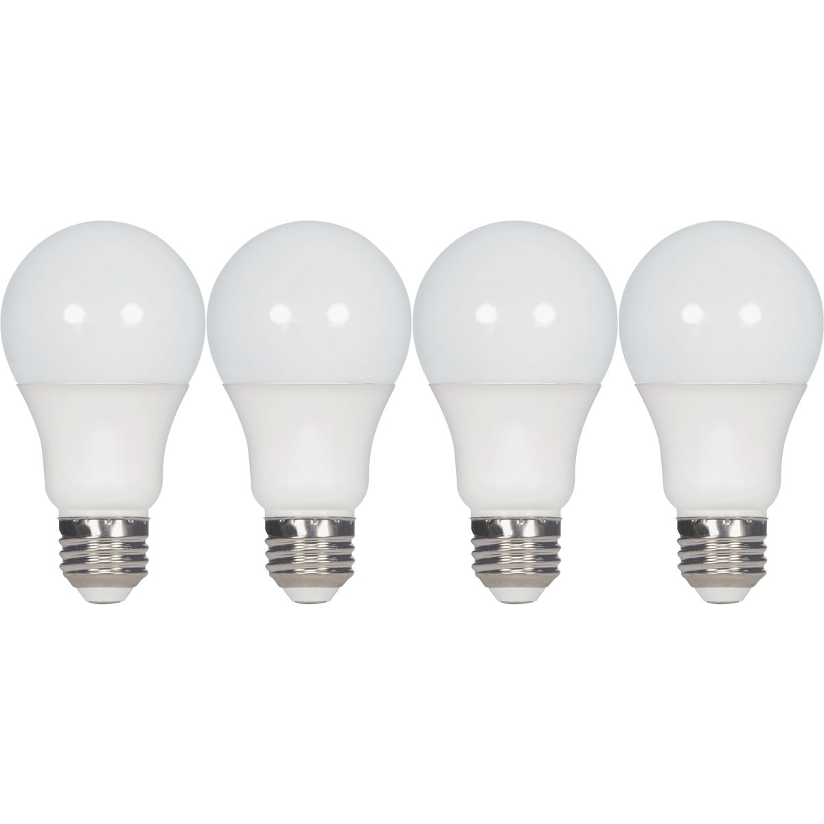 Satco 60W Equivalent Warm White A19 Medium LED Light Bulb (4-Pack) Image 4