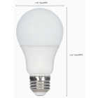 Satco 60W Equivalent Warm White A19 Medium LED Light Bulb (4-Pack) Image 2