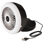 Best Comfort 6 In. 2-Speed Black & White Battery Operated Portable Fan Image 2