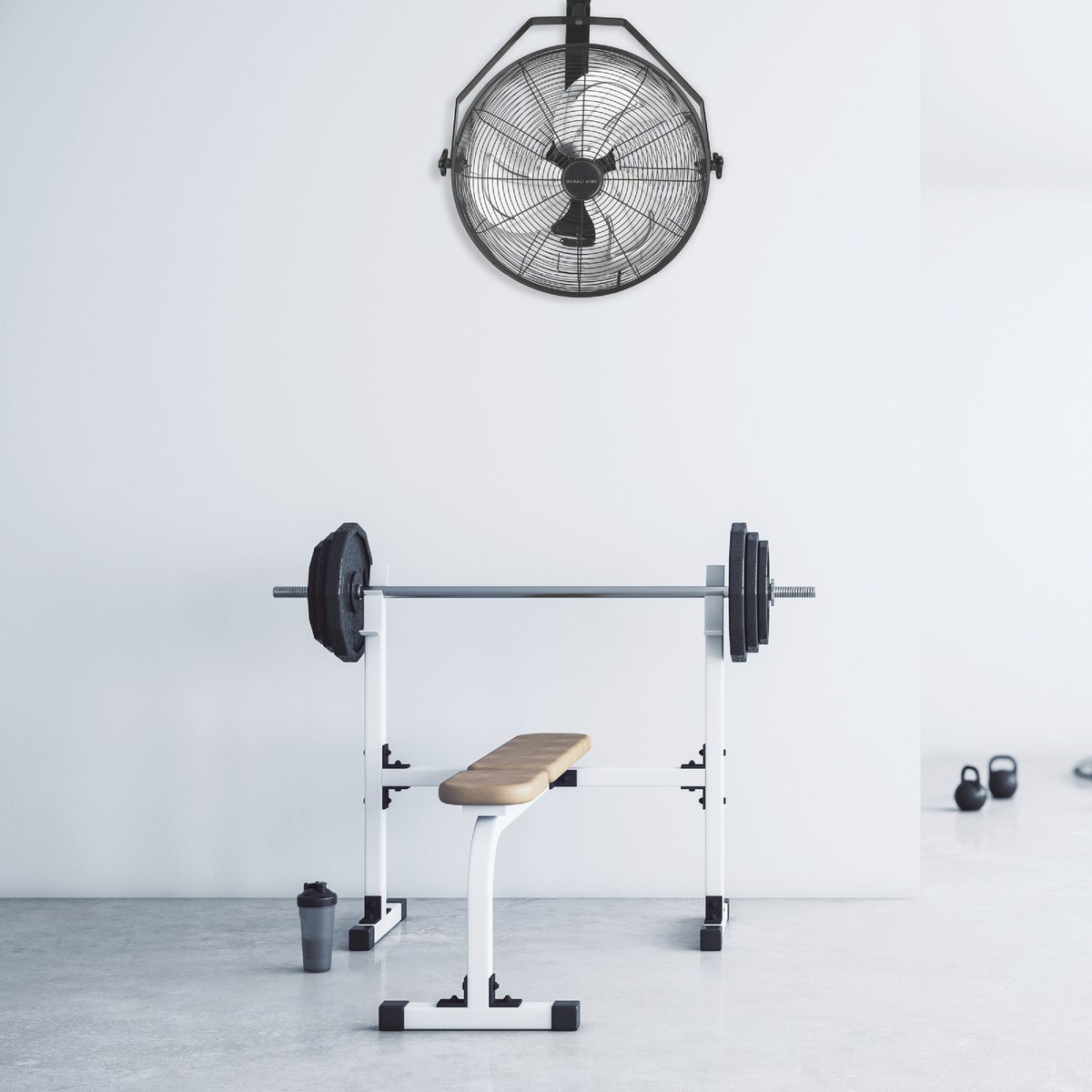 Denali Aire 20 In. Black 2-Speed High Velocity Wall Mount Fan Image 2