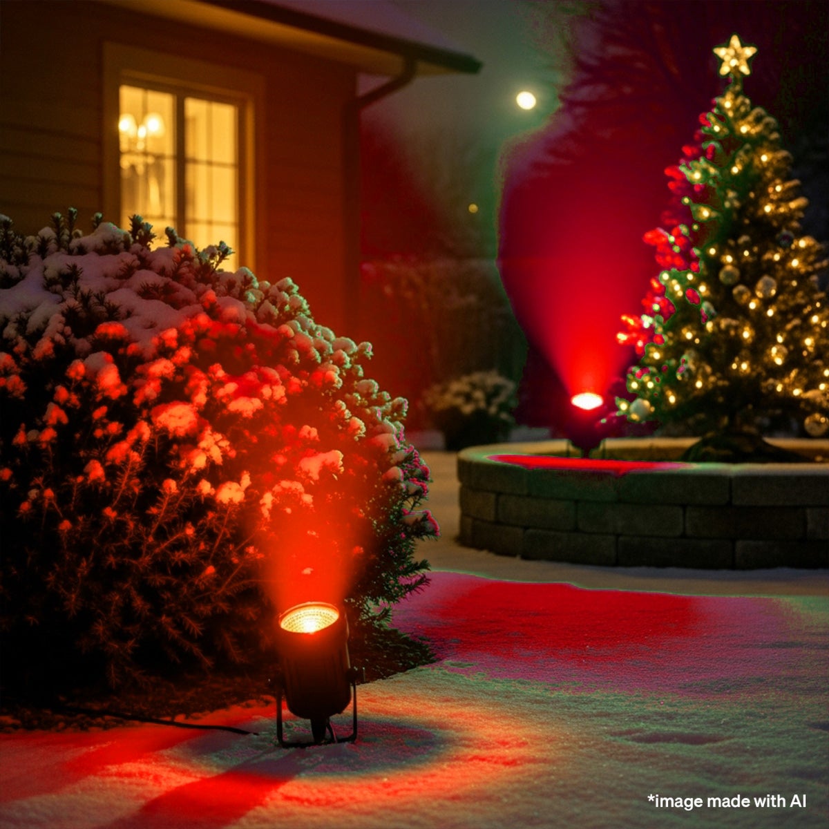 Philips 100W Equivalent Red PAR38 Medium LED Floodlight Light Bulb Image 3