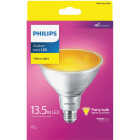 Philips 100W Equivalent Yellow PAR38 Medium Dimmable LED Bug Light Bulb Image 2
