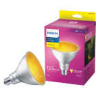 Philips 100W Equivalent Yellow PAR38 Medium Dimmable LED Bug Light Bulb Image 1