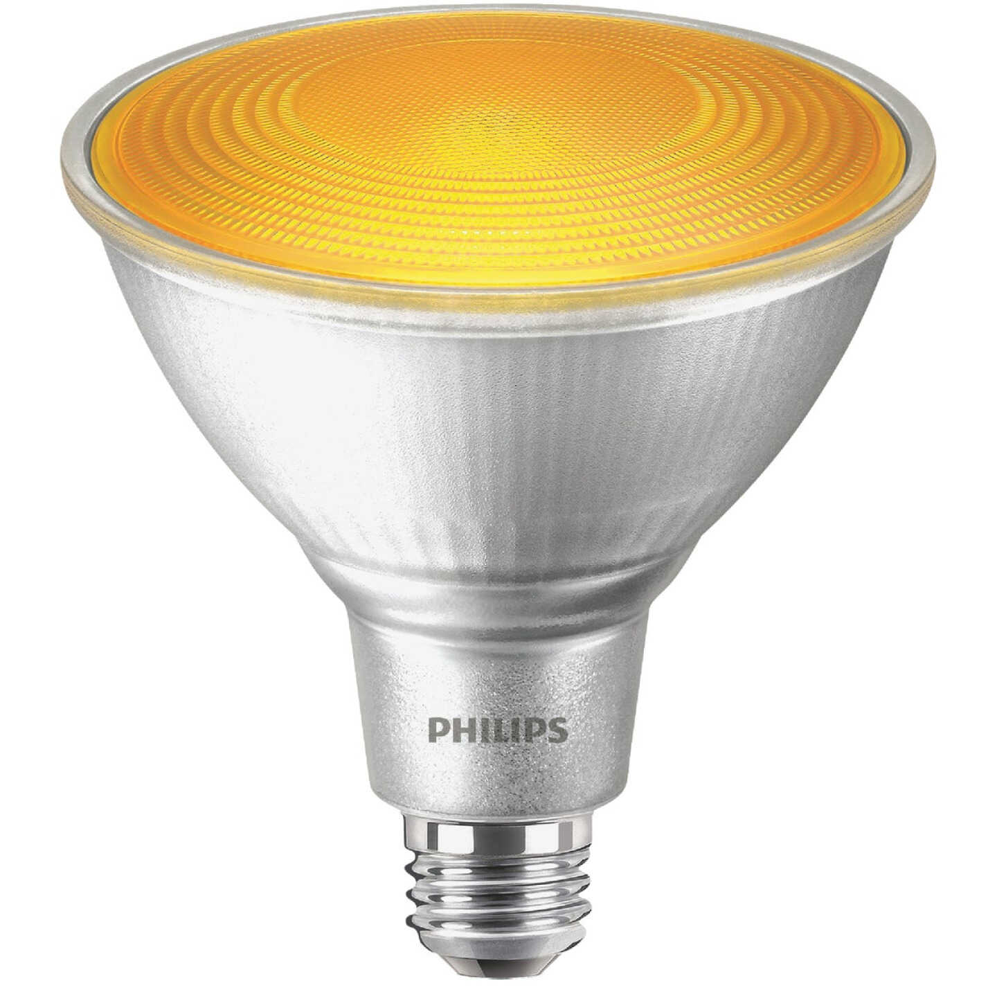 Philips 100W Equivalent Yellow PAR38 Medium Dimmable LED Bug Light Bulb Image 3