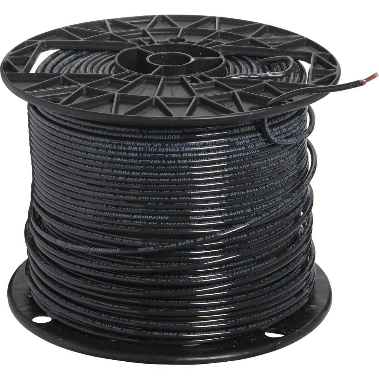 Southwire 500 Ft. 12 AWG Solid Black THHN Electrical Wire Image 3