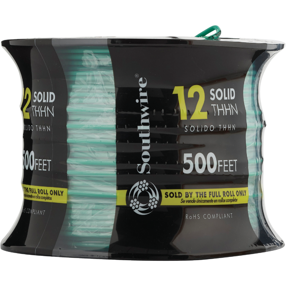 Southwire 500 Ft. 12 AWG Solid Green THHN Electrical Wire Image 2