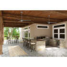 Hunter Cassius 52 In. Matte Silver Damp Rated Ceiling Fan Image 3