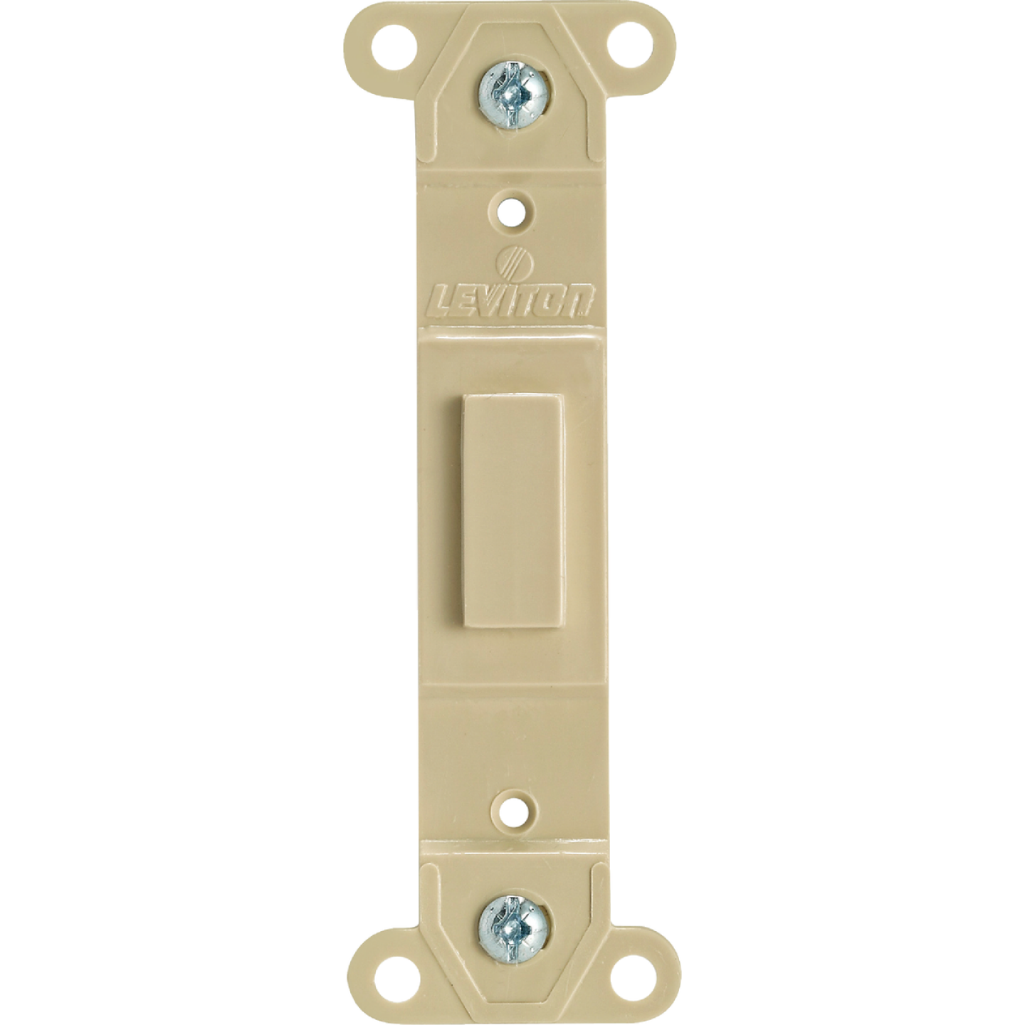 Leviton Ivory Blank Toggle Wall Plate Insert Image 1