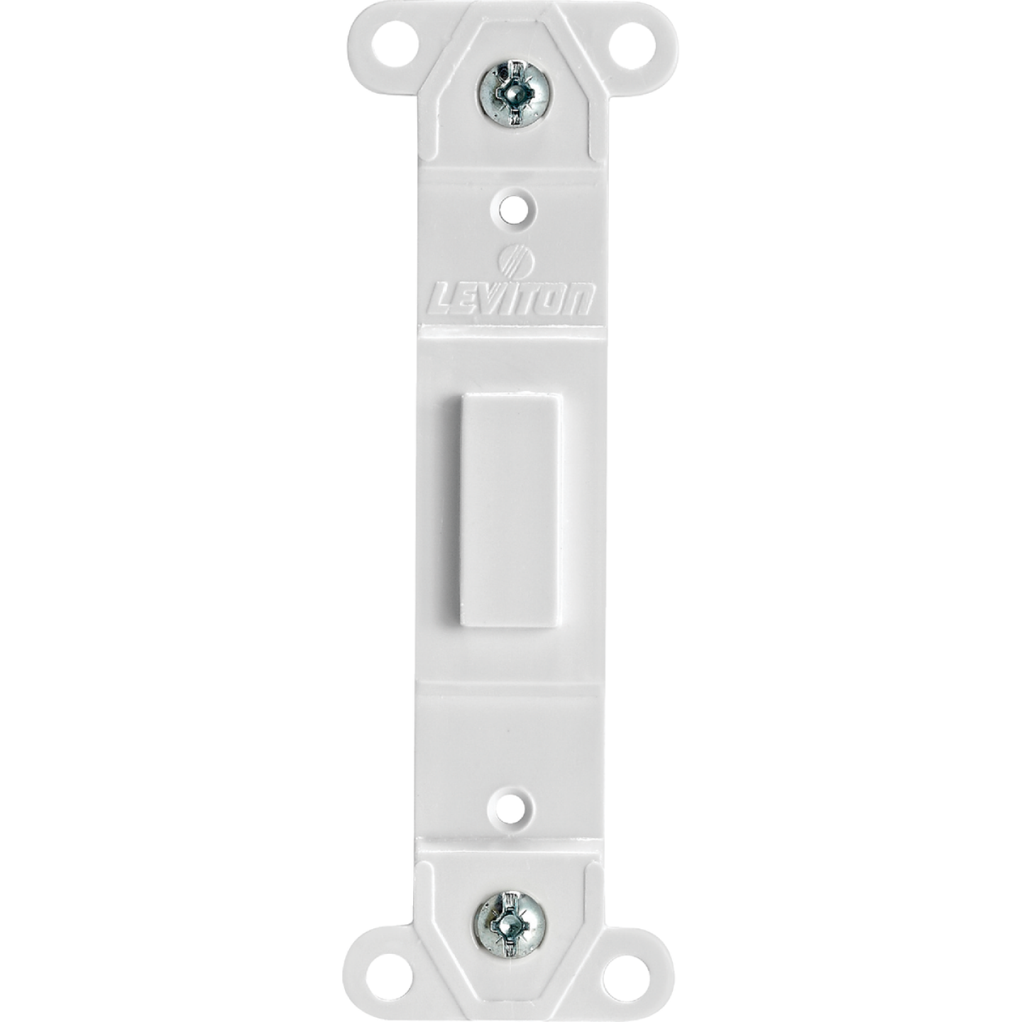 Leviton White Blank Toggle Wall Plate Insert Image 1