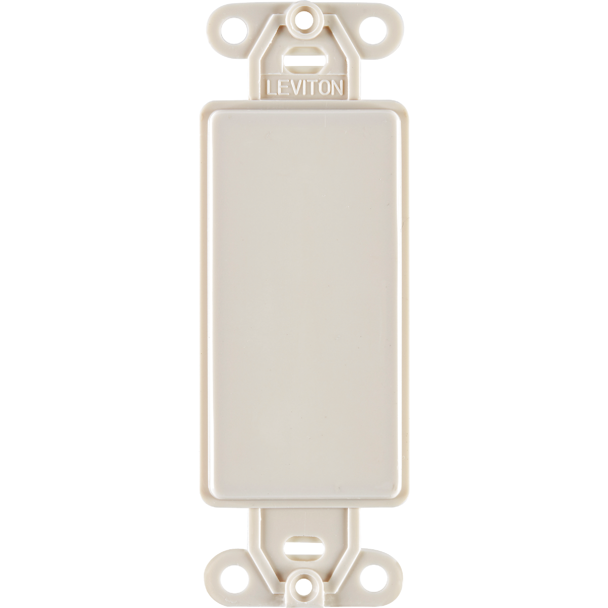 Leviton Decora QuickPort Light Almond Blank Wall Plate Insert