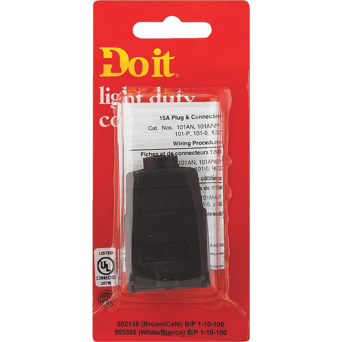 Do it 15A 125V 2-Wire 2-Pole Clamp Tight Cord Connector