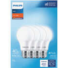 Philips 40W Equivalent Soft White A19 Medium LED Light Bulb (4-Pack) Image 2