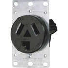 Leviton 30A Flush Mount Black 10-30R 3-Wire Dryer Power Outlet Image 2