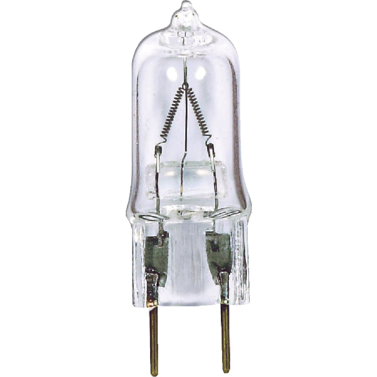 Satco 50W 120V Clear Bi-Pin G8 Base T4 Halogen Special Purpose Light Bulb Image 1