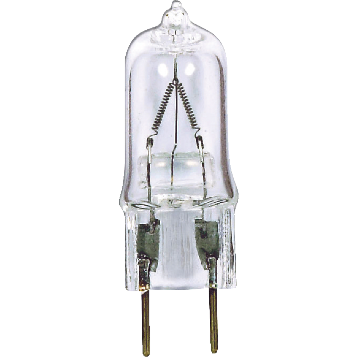 Satco 100W 120V Clear Bi-Pin G8 Base T4 Halogen Special Purpose Light Bulb Image 1