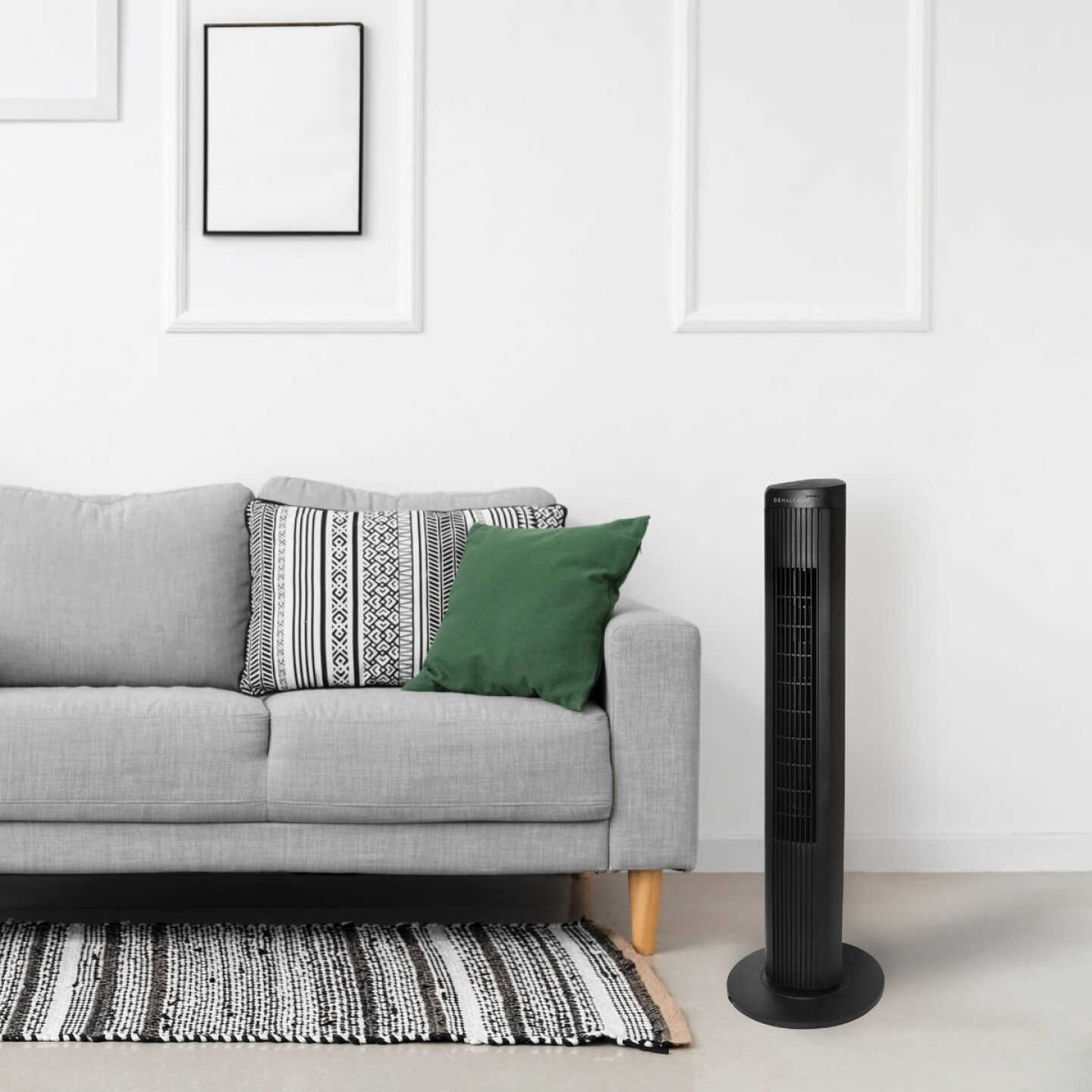 Denali Aire 40 In. Black 3-Speed Oscillating Digital Tower Fan with Remote Image 2