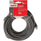RCA 50 Ft. CAT-6 Gray Network Cable Image 1