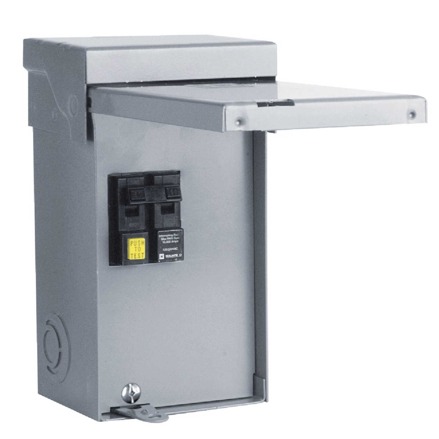 Square D Homeline 50A 2-Space 2-Circuit Outdoor Spa Panel Main Lug Load Center Image 1