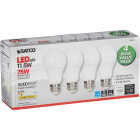 Satco 75W Equivalent Warm White A19 Medium LED Light Bulb (4-Pack) Image 4