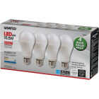 Satco 100W Equivalent Natural Light A19 Medium LED Light Bulb (4-Pack) Image 3