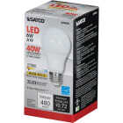 Satco 40W Equivalent Warm White A19 Medium Dimmable LED Light Bulb Image 3