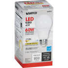 Satco 60W Equivalent Warm White A19 Medium Dimmable LED Light Bulb Image 4