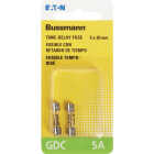 Bussmann 5A GDC Glass Tube Electronic Fuse (2-Pack) Image 2