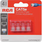 RCA CAT-5E Clear Modular Plug Connector (4-Pack) Image 1