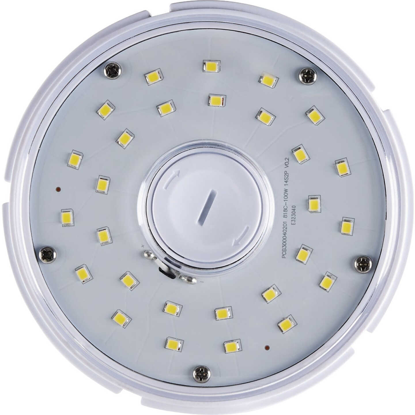 Satco Hi-Pro 400W HID Equivalent Clear Corn Cob Mogul Extended Base LED High-Intensity Light Bulb with Safety Chain Image 3