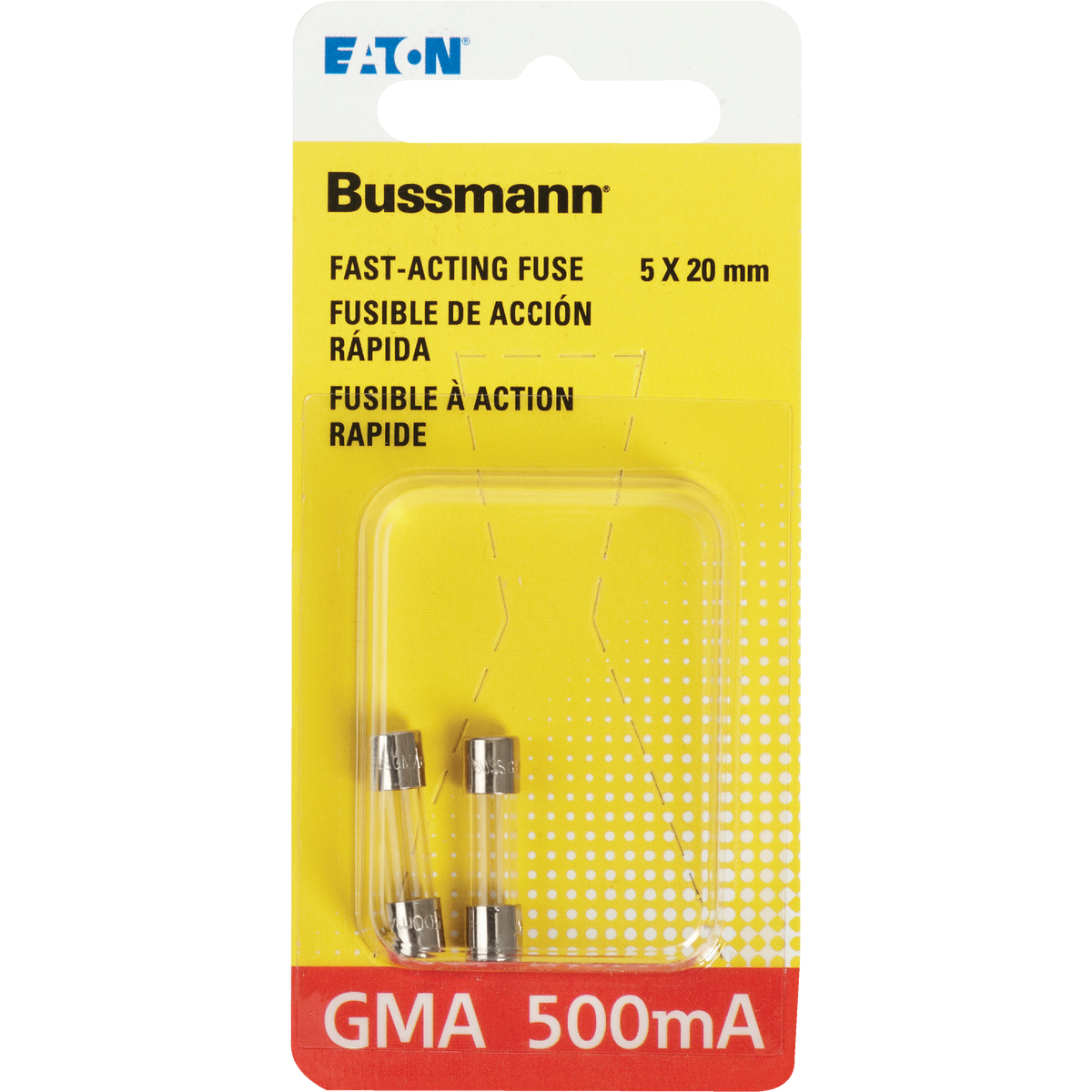Bussmann 500A GMA Glass Tube Electronic Fuse (2-Pack) Image 2
