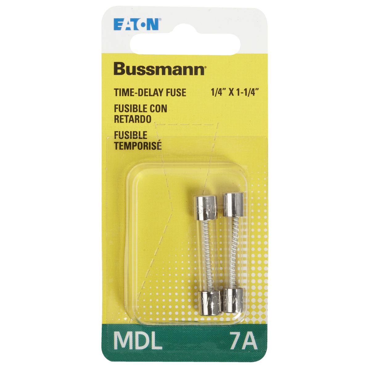 Bussmann 7A MDL Glass Tube Electronic Fuse (2-Pack) Image 2