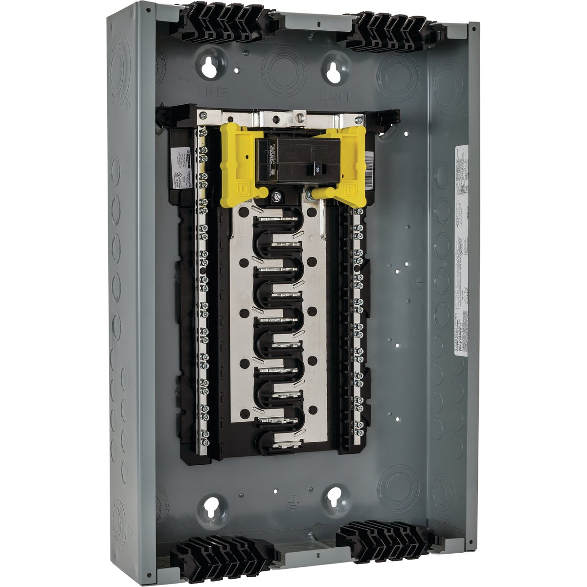 Square D Homeline Qwik-Grip 100A 40-Circuit 20-Space Indoor Main Breaker Plug-On Neutral Load Center