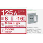 Square D Homeline 125A 8-Space 16-Circuit Indoor Main Lug Plug-on Neutral Load Center Image 2