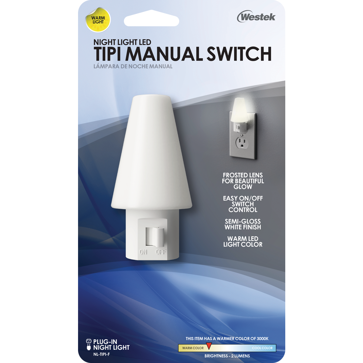 Westek White Plug-In LED Night Light Image 4