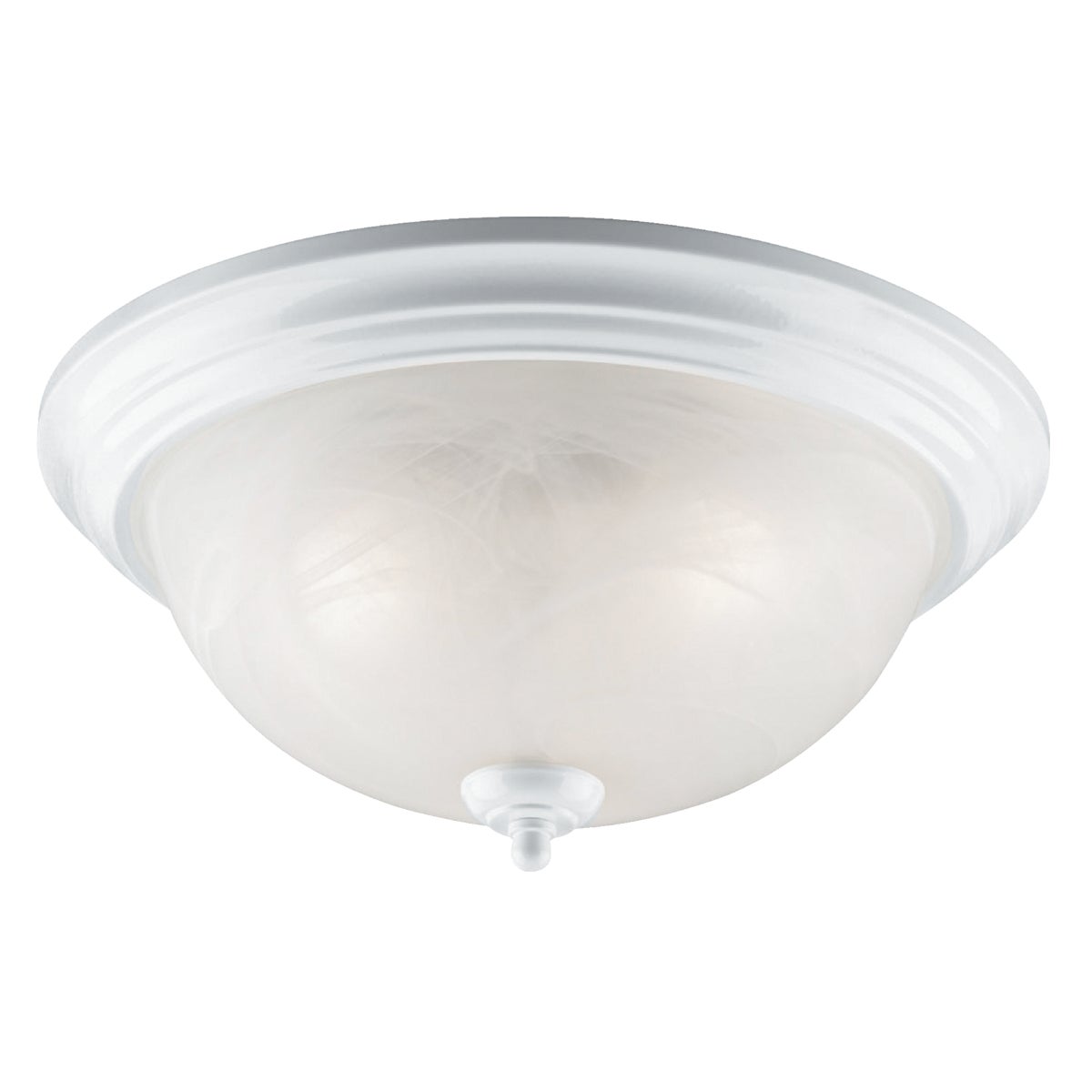 Canarm 15 In. White Incandescent Flush Mount Ceiling Light Fixture