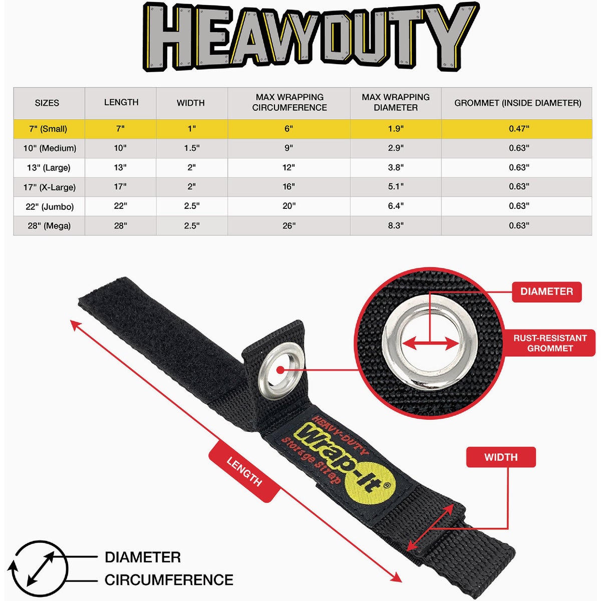 Wrap-It Storage 7 In. x 1 In. Heavy-Duty Straps (4-Pack) Image 6