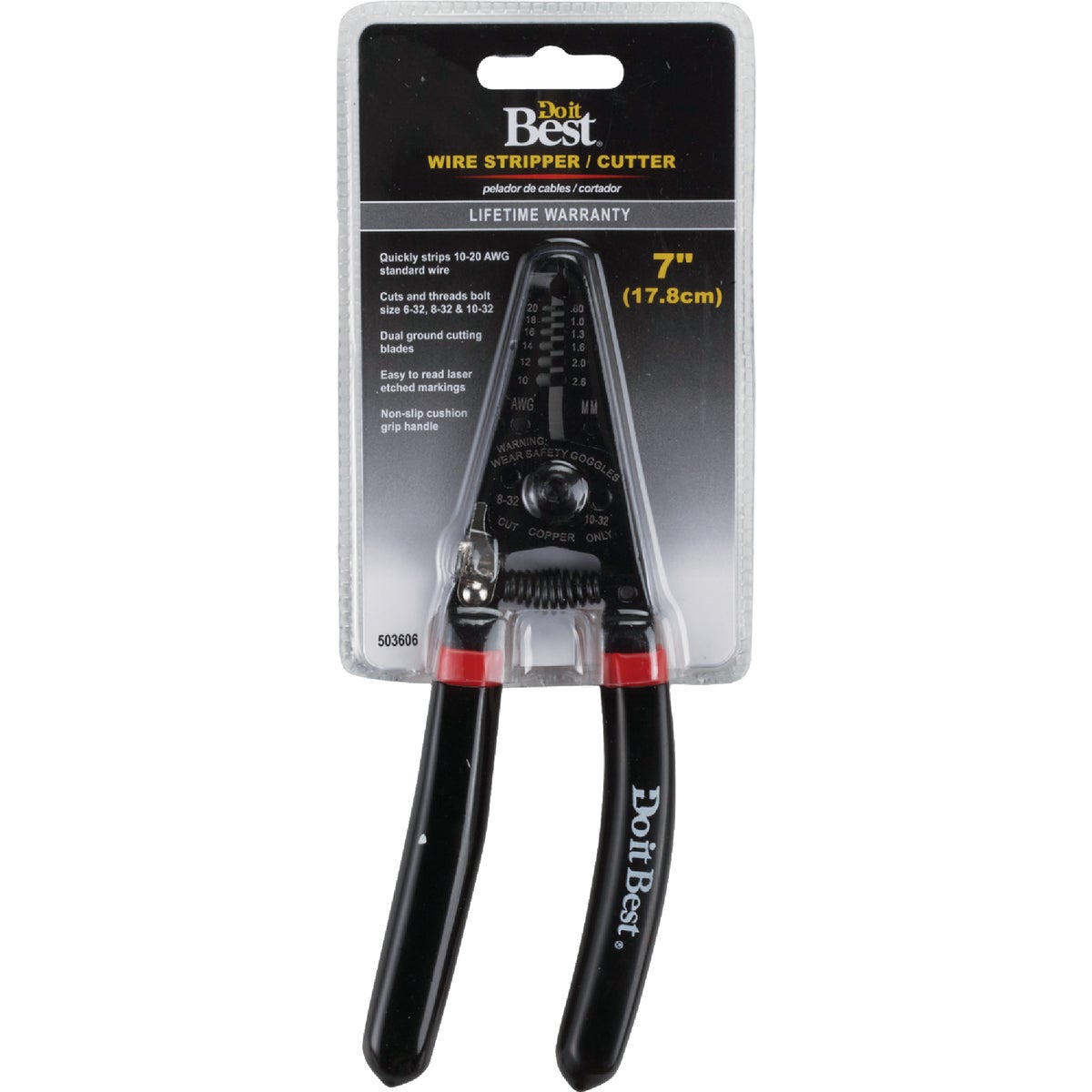 Do It Best 7 In. 10 AWG to 22 AWG Solid/Stranded Deluxe Wire Stripper Image 2