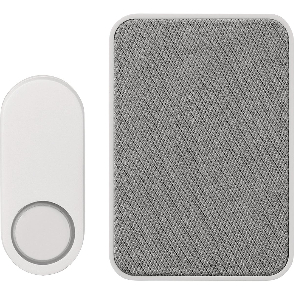 Heath Zenith Gray/White Plastic Wireless Doorbell Kit