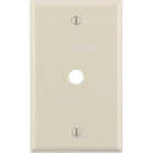Leviton 1-Gang Plastic Light Almond Telephone/Cable Wall Plate with 0.312 In. Hole Image 1