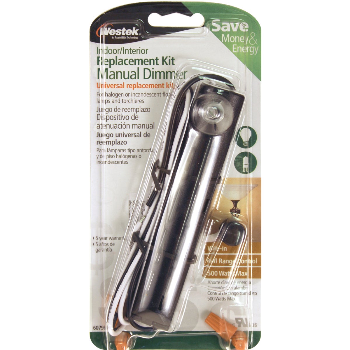 Westek Black 500W 120V Dimmer Control Image 2