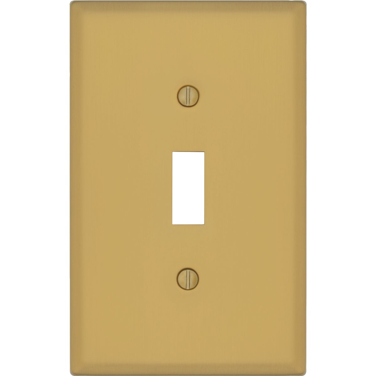 Amerelle Oxford 1-Gang Brushed Gold Steel Switch Wall Plate Image 1