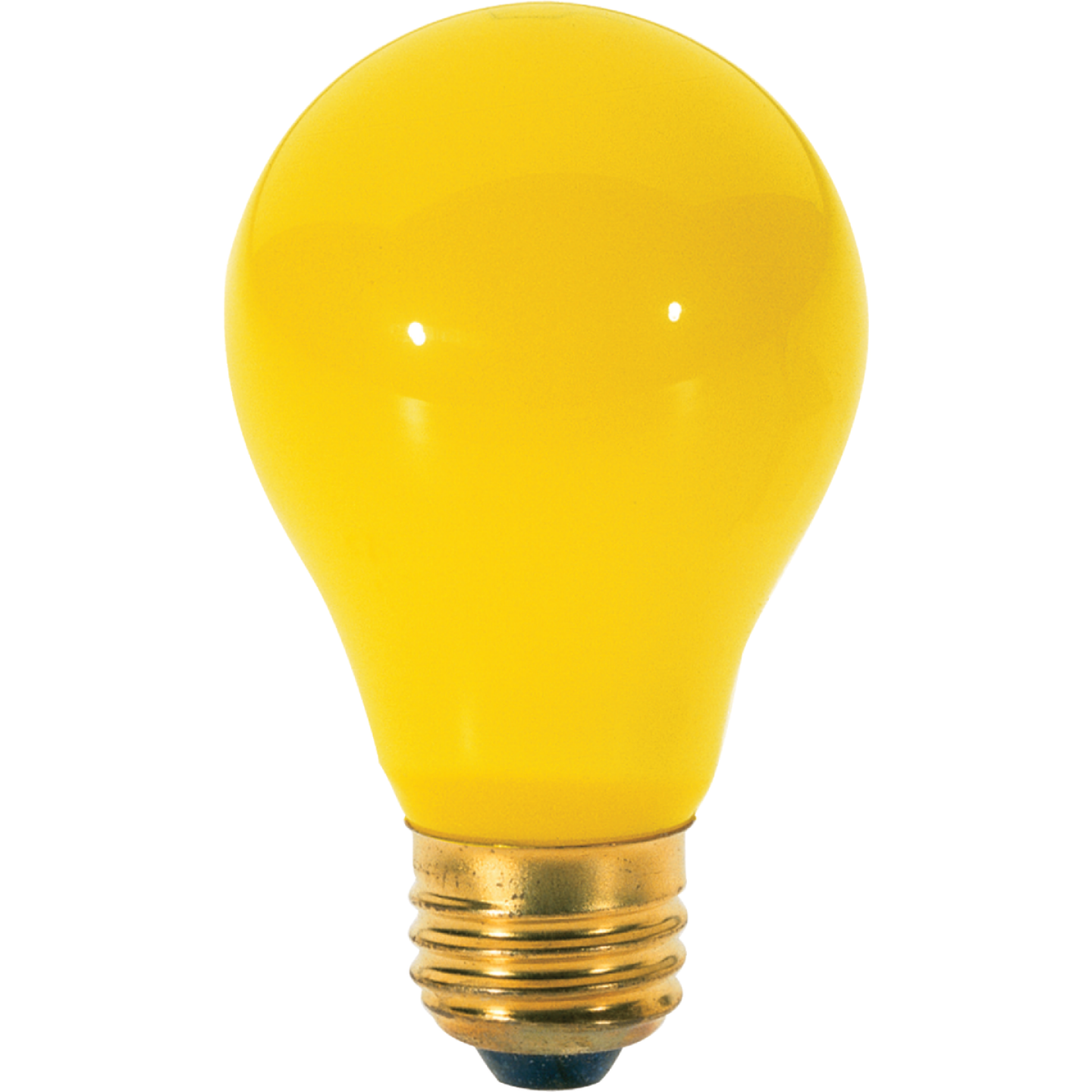Satco 60W Yellow Medium A19 Incandescent Bug Light Bulb (2-Pack) Image 1