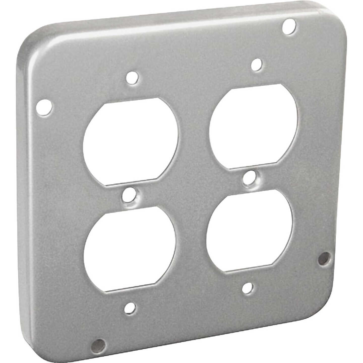 Southwire 2-Duplex Receptacles 4-11/16 In. x 4-11/16 In. Square Device Cover Image 1